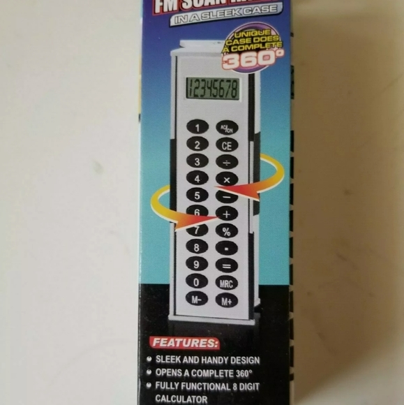 Calculator with FM Scan Radio - Picture 4 of 5